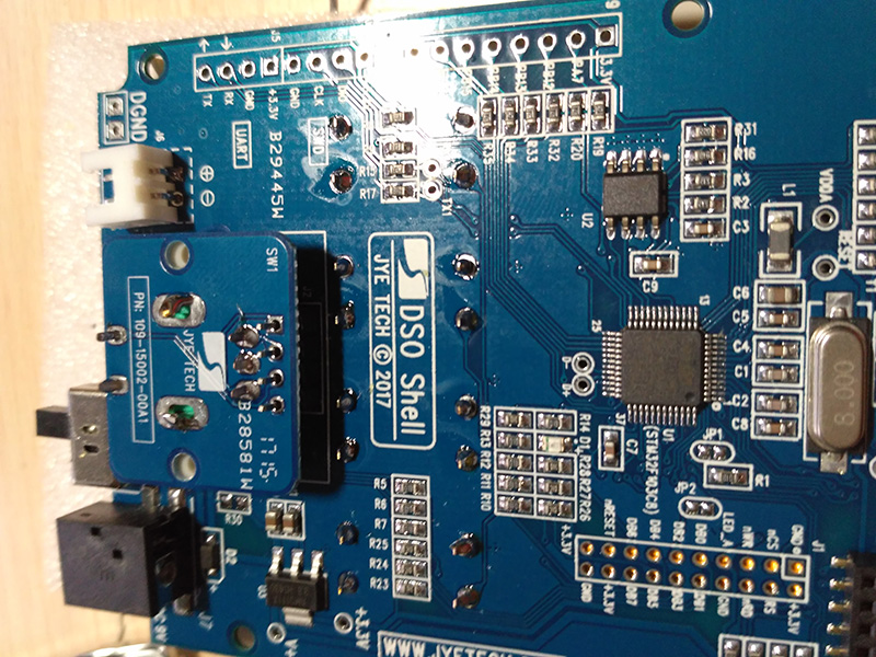 placa auxiliar ensamblada