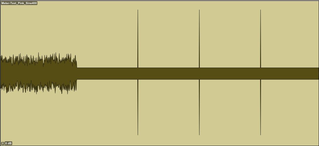 representación gráfica de la señal de prueba