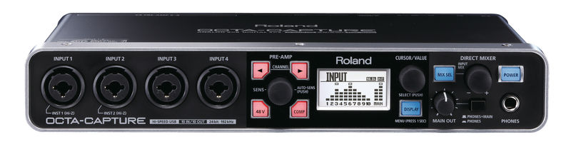 Roland Octacapture, con control de ganancia digital en los previos